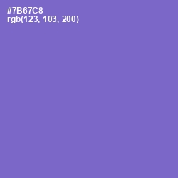 #7B67C8 - Blue Marguerite Color Image