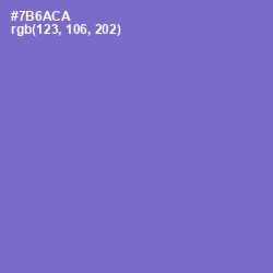 #7B6ACA - Blue Marguerite Color Image