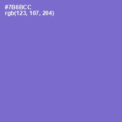 #7B6BCC - Blue Marguerite Color Image