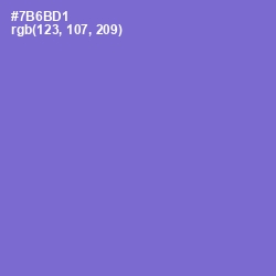 #7B6BD1 - Moody Blue Color Image