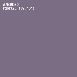 #7B6D83 - Rum Color Image