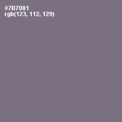 #7B7081 - Mobster Color Image