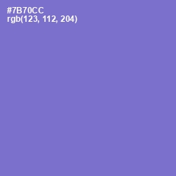 #7B70CC - Moody Blue Color Image