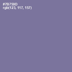 #7B759D - Waterloo  Color Image