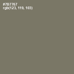 #7B7767 - Limed Ash Color Image