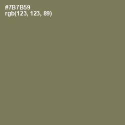 #7B7B59 - Crocodile Color Image