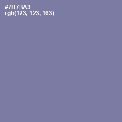 #7B7BA3 - Deluge Color Image