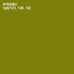 #7B800C - Trendy Green Color Image