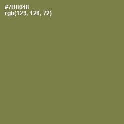 #7B8048 - Glade Green Color Image