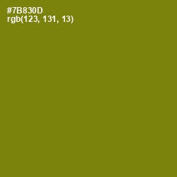 #7B830D - Trendy Green Color Image