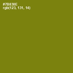 #7B830E - Trendy Green Color Image