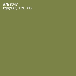 #7B8347 - Glade Green Color Image