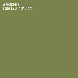 #7B834D - Glade Green Color Image