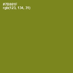 #7B861F - Trendy Green Color Image