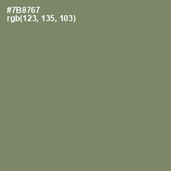 #7B8767 - Flax Smoke Color Image