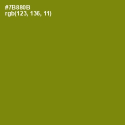 #7B880B - Trendy Green Color Image