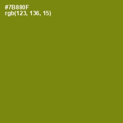 #7B880F - Trendy Green Color Image