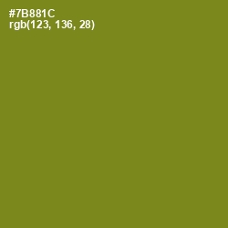 #7B881C - Trendy Green Color Image