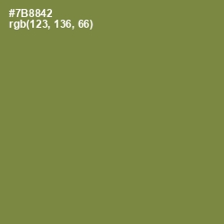 #7B8842 - Glade Green Color Image