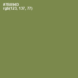 #7B894D - Glade Green Color Image