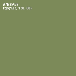 #7B8A58 - Glade Green Color Image