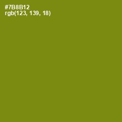 #7B8B12 - Trendy Green Color Image