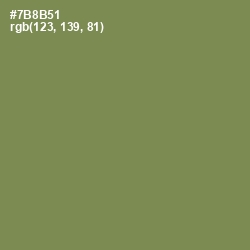 #7B8B51 - Glade Green Color Image