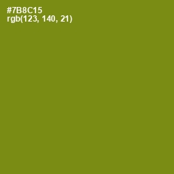 #7B8C15 - Trendy Green Color Image