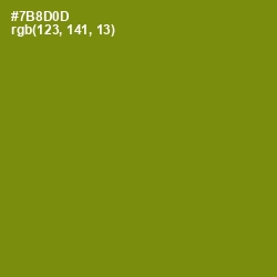 #7B8D0D - Trendy Green Color Image