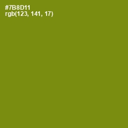 #7B8D11 - Trendy Green Color Image