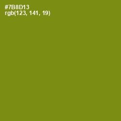 #7B8D13 - Trendy Green Color Image