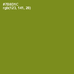 #7B8D1C - Trendy Green Color Image