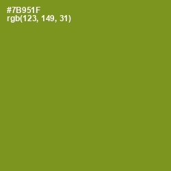 #7B951F - Trendy Green Color Image