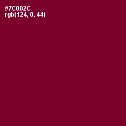 #7C002C - Siren Color Image