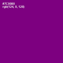 #7C0080 - Purple Color Image