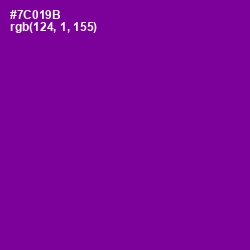 #7C019B - Purple Color Image
