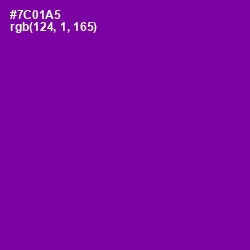 #7C01A5 - Purple Color Image