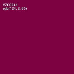 #7C0241 - Pompadour Color Image