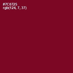 #7C0725 - Siren Color Image