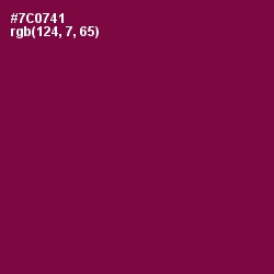 #7C0741 - Pompadour Color Image