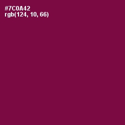 #7C0A42 - Pompadour Color Image