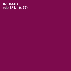 #7C0A4D - Pompadour Color Image