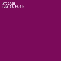 #7C0A5B - Pompadour Color Image