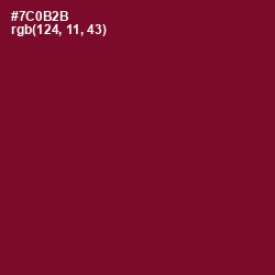 #7C0B2B - Claret Color Image