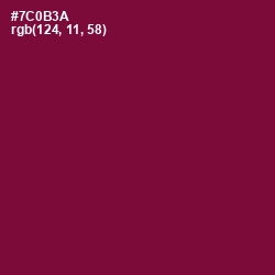 #7C0B3A - Siren Color Image