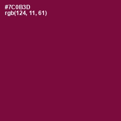 #7C0B3D - Siren Color Image