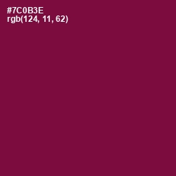 #7C0B3E - Siren Color Image