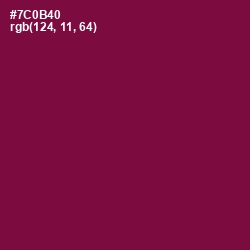 #7C0B40 - Pompadour Color Image