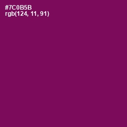 #7C0B5B - Pompadour Color Image