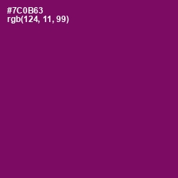 #7C0B63 - Pompadour Color Image